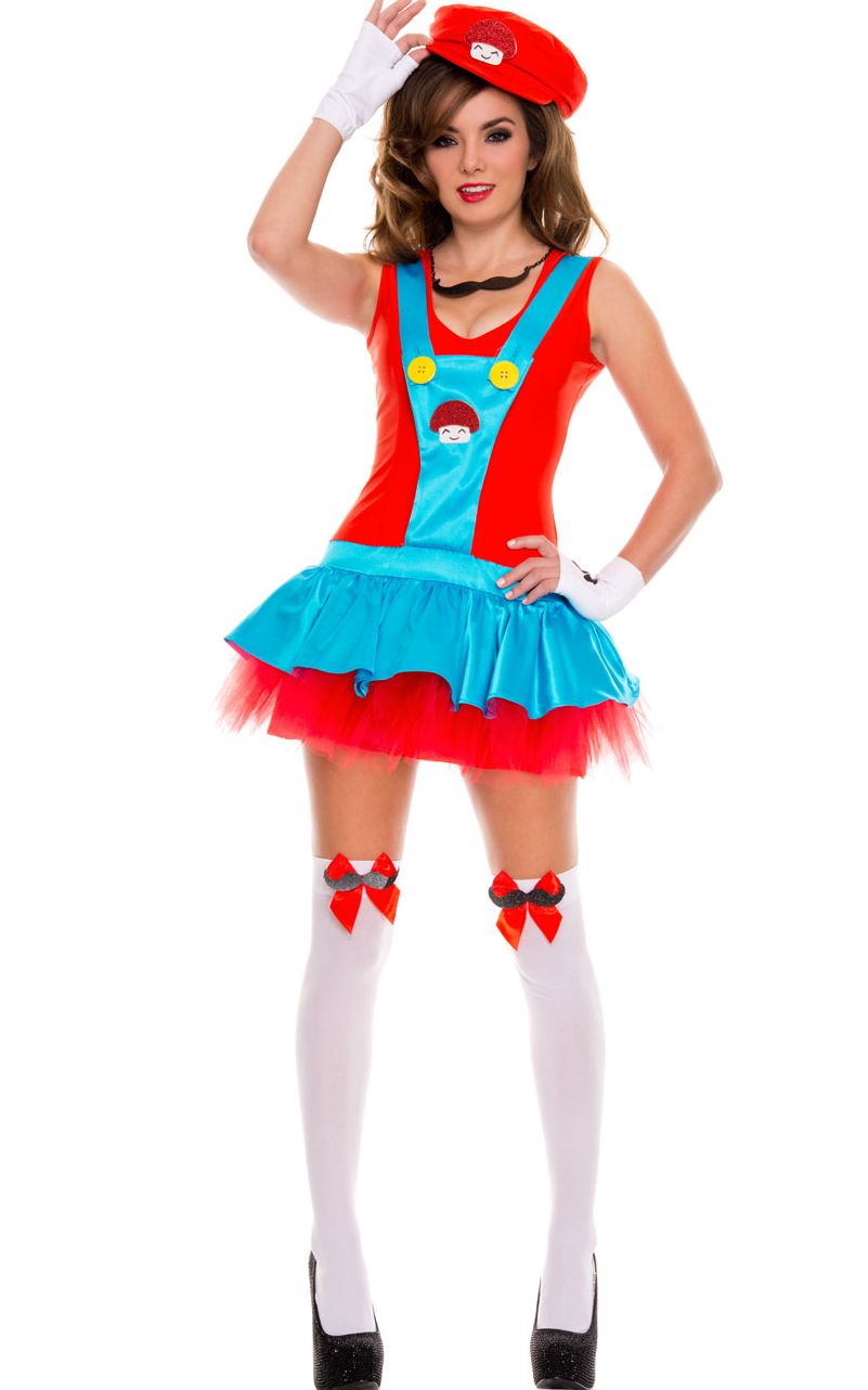 Red Playful Plumber Costume